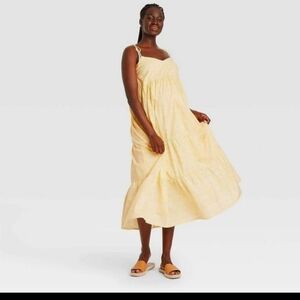 Nines by HATCH Tiered Maternity Dress